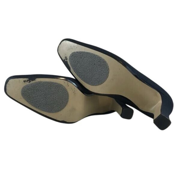 Parade Womens Black Square Toe Heels Size 7.5 Classic Pumps 3-Inch Comfort - Picture 6 of 8